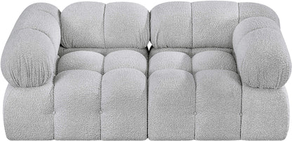 Niya Grey Boucle Fabric Modular Sofa S68A