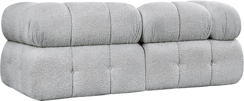 Niya Grey Boucle Fabric Modular Sofa S68A
