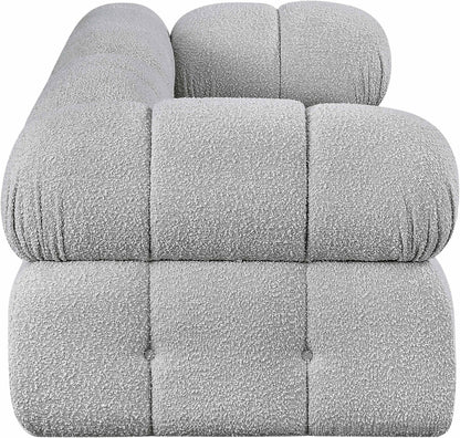 Niya Grey Boucle Fabric Modular Sofa S68A