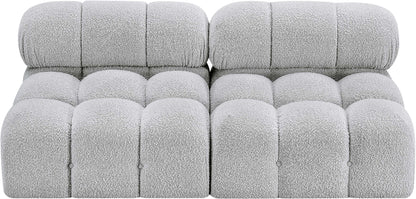 Niya Grey Boucle Fabric Modular Sofa S68B