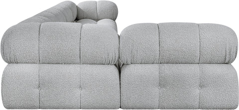 Niya Grey Boucle Fabric Modular Sectional Sec5A