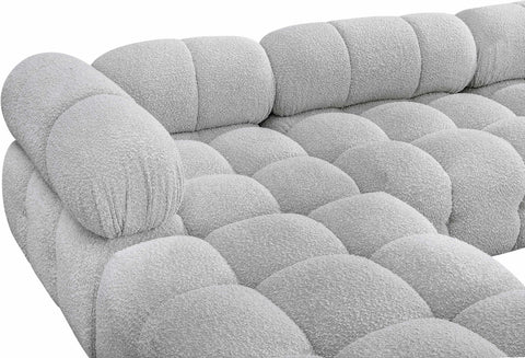 Niya Grey Boucle Fabric Modular Sectional Sec6A