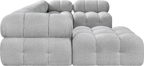Niya Grey Boucle Fabric Modular Sectional Sec6A
