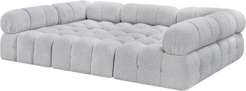 Niya Grey Boucle Fabric Modular Sectional Sec6C