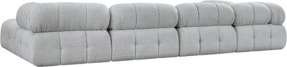 Niya Grey Boucle Fabric Modular Sectional Sec6D