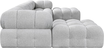 Niya Grey Boucle Fabric Modular Sectional Sec6D