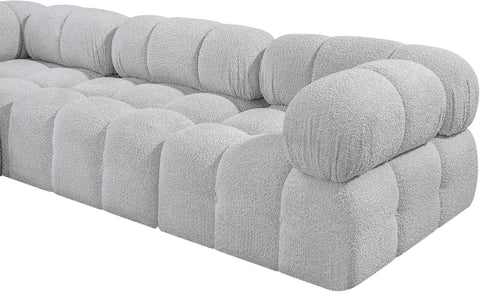 Niya Grey Boucle Fabric Modular Sectional Sec6F