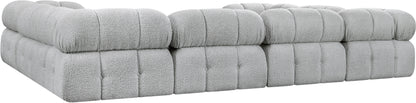 Niya Grey Boucle Fabric Modular Sectional Sec8A