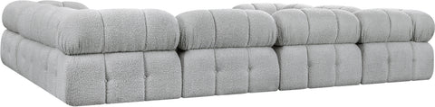 Niya Grey Boucle Fabric Modular Sectional Sec8A