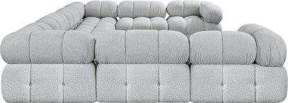 Niya Grey Boucle Fabric Modular Sectional Sec8A