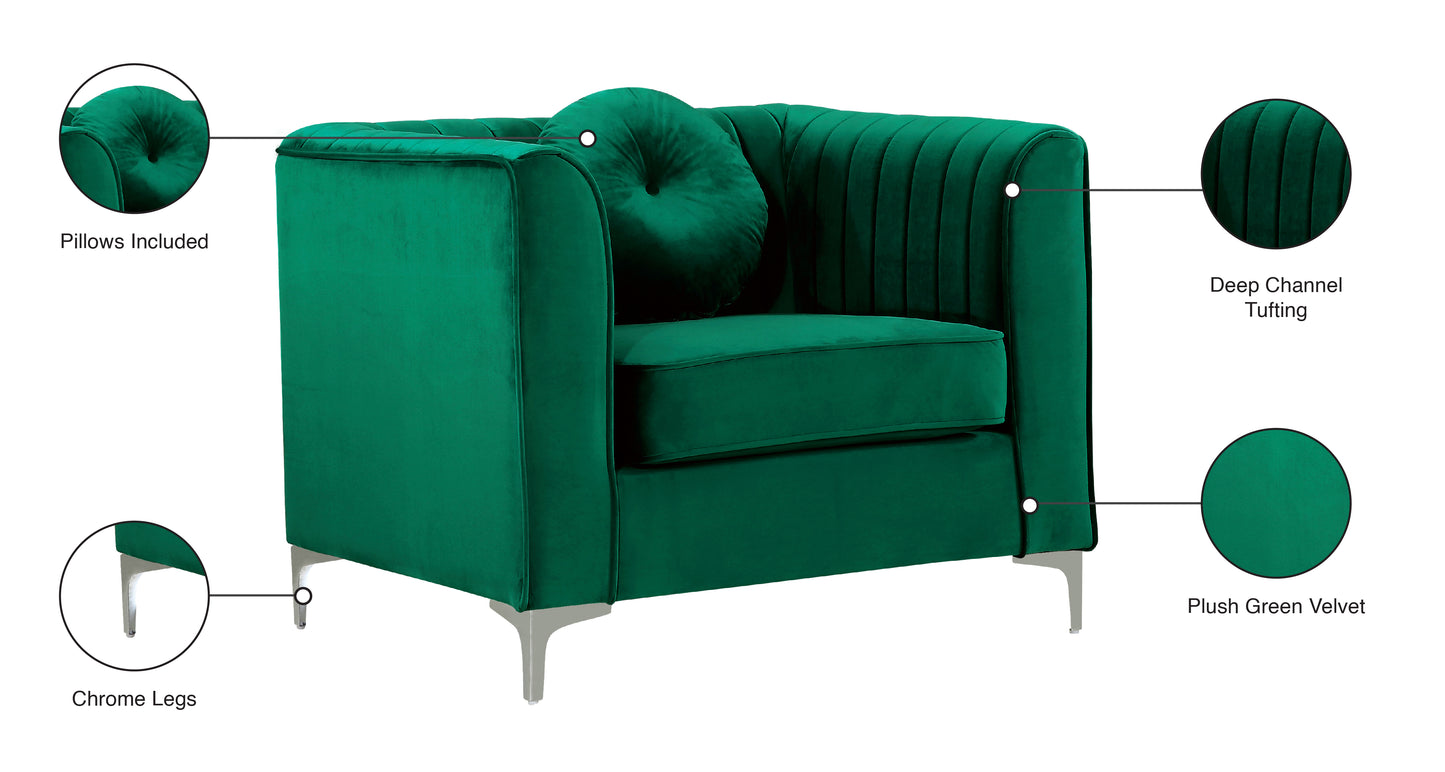 armani green velvet chair c