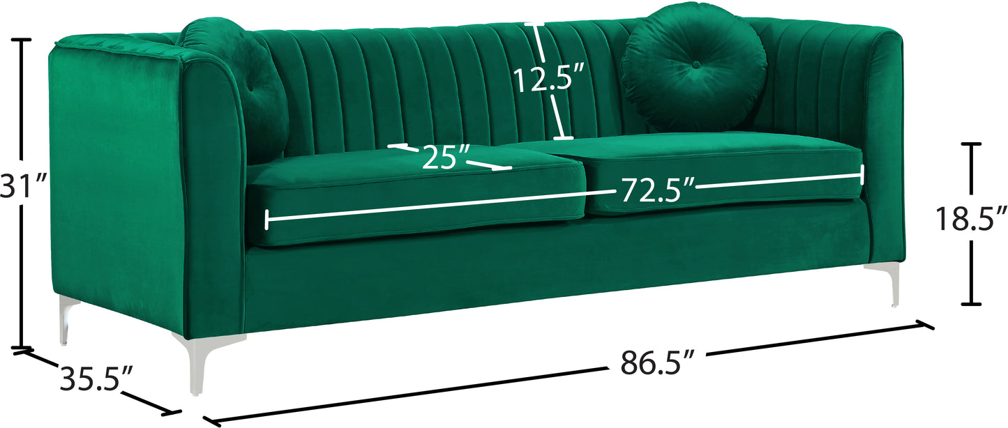 armani green velvet sofa s