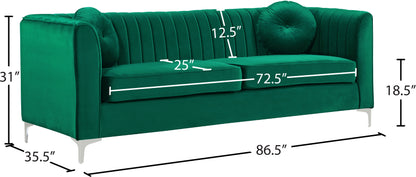 Armani Green Velvet Sofa S