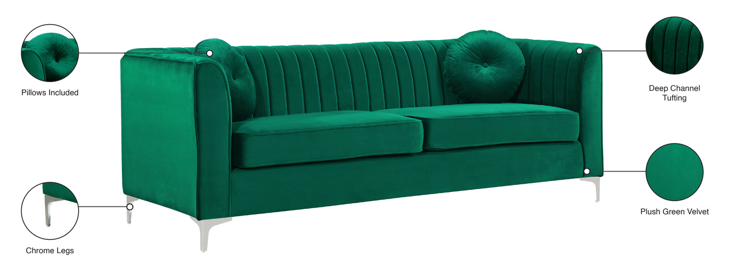 armani green velvet sofa s