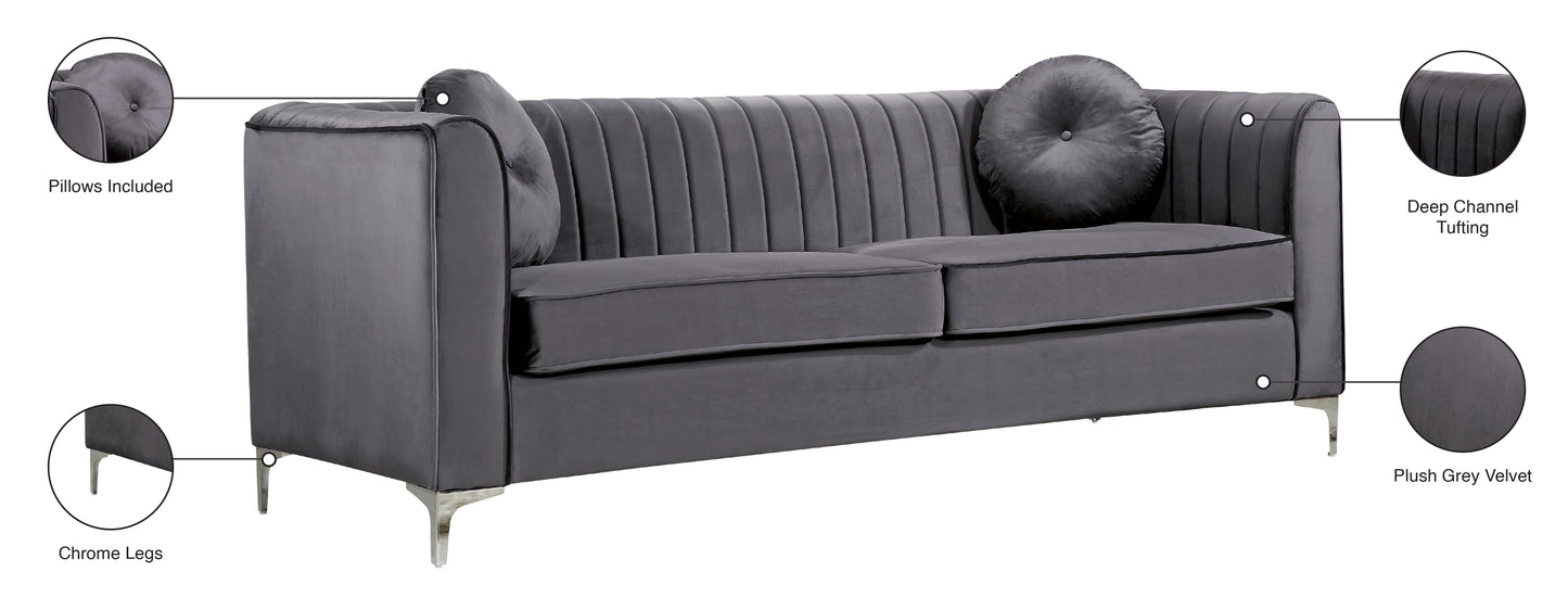 armani grey velvet sofa s