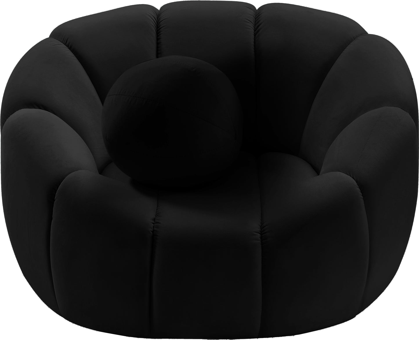 marcello black velvet chair c