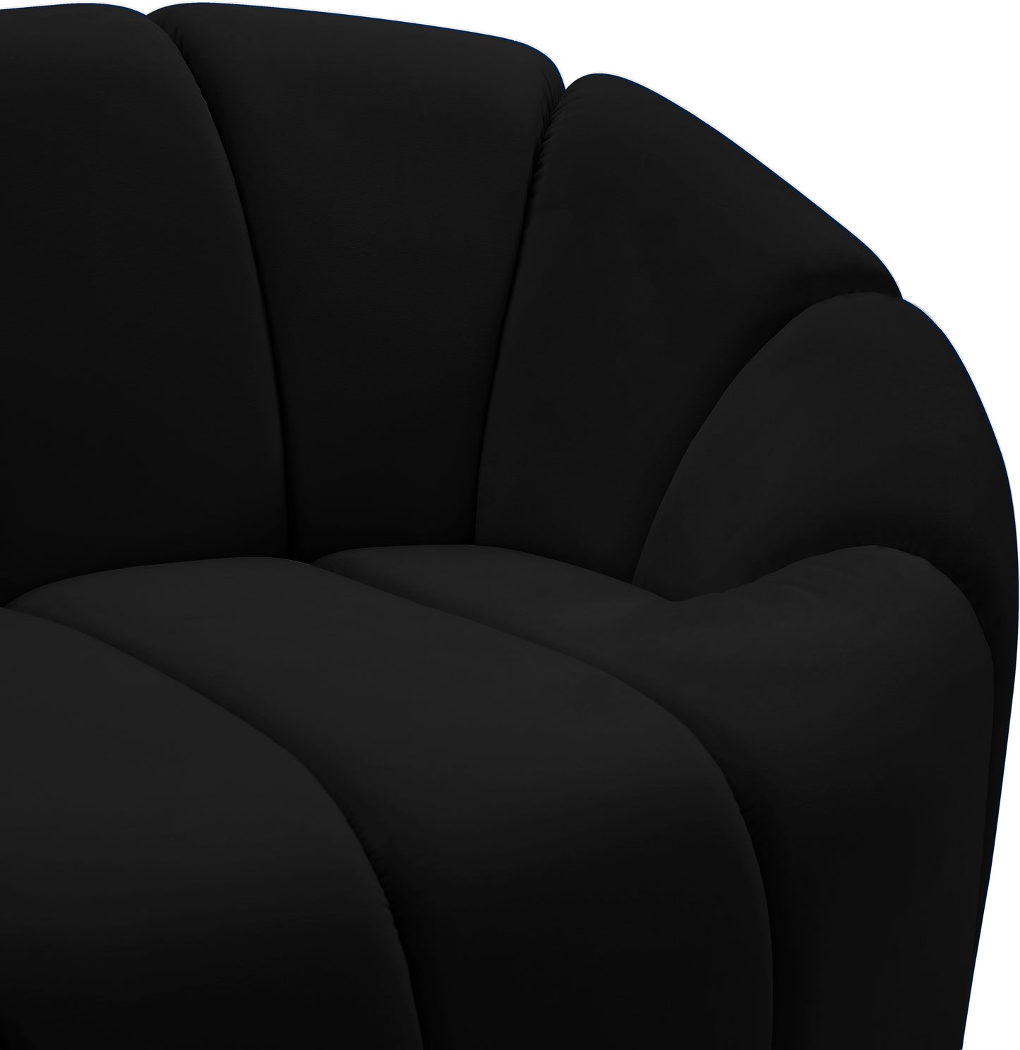 marcello black velvet chair c