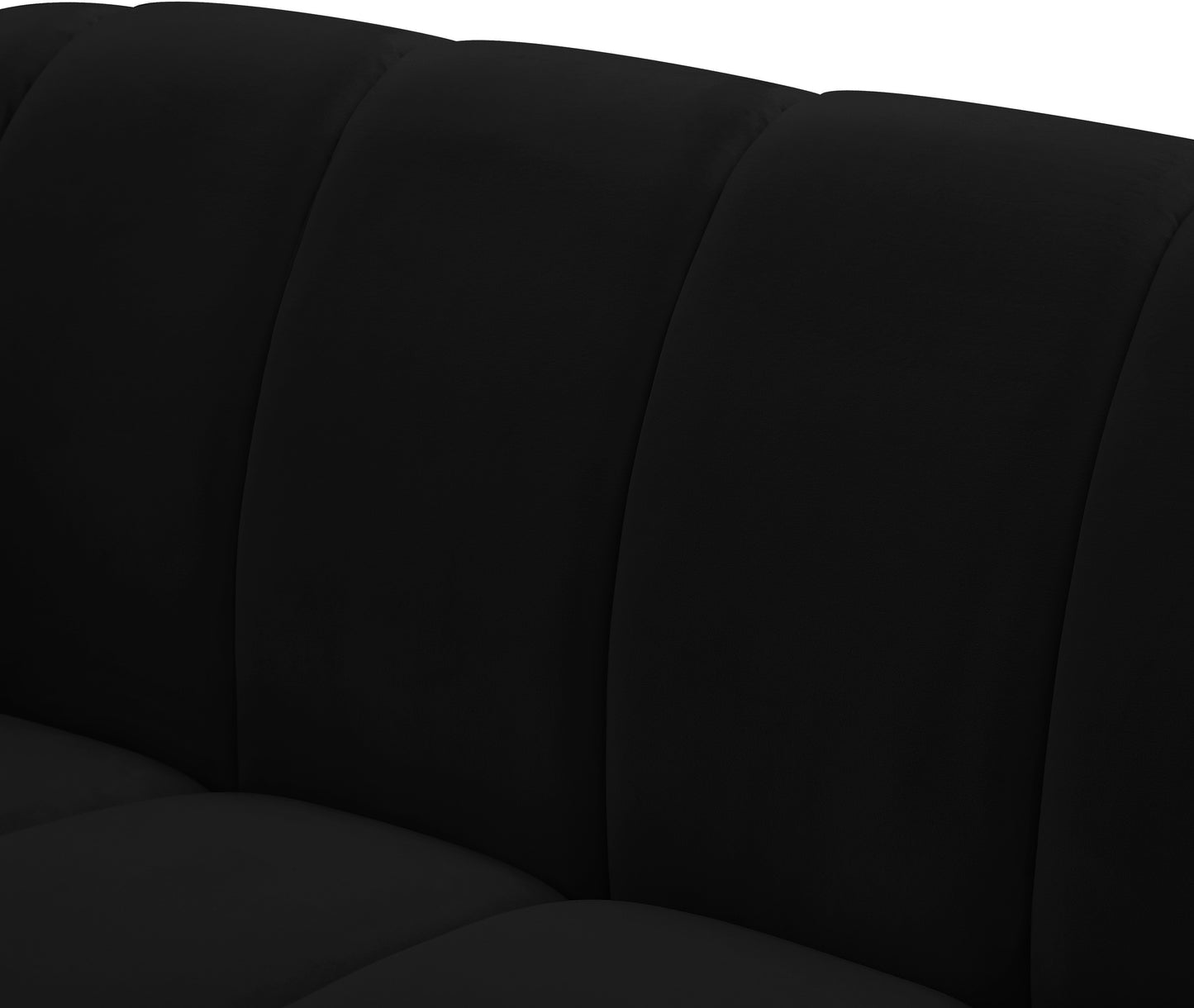 marcello black velvet loveseat l