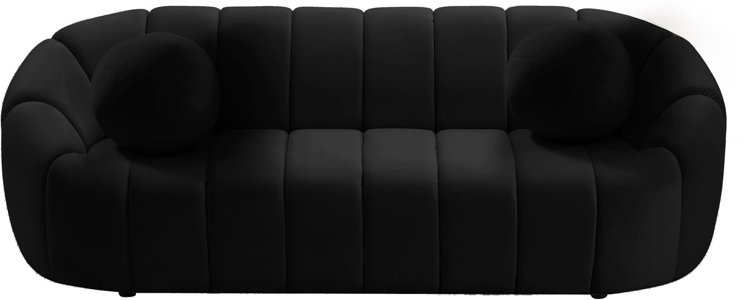 marcello black velvet sofa s