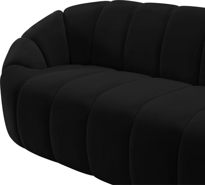 Marcello Black Velvet Sofa S