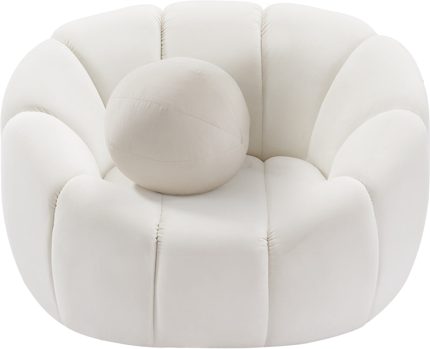 marcello cream velvet chair c