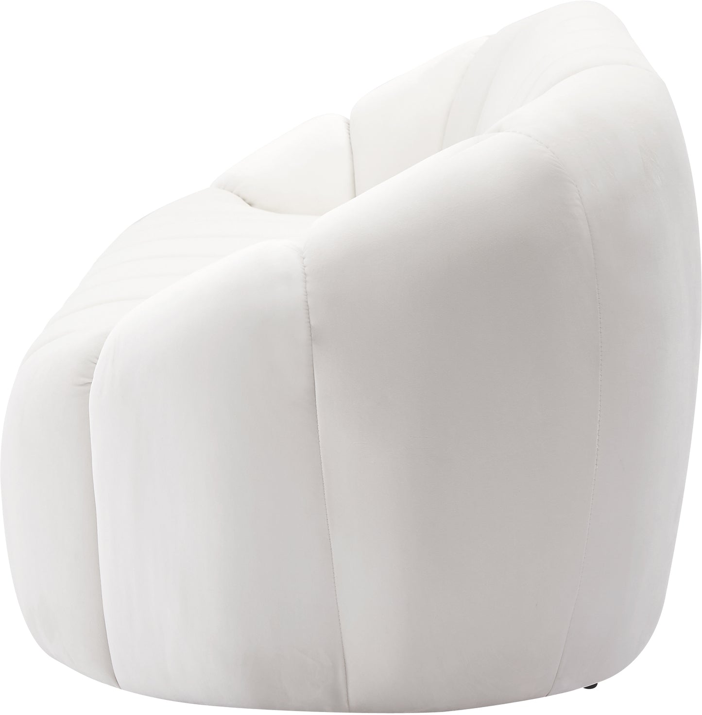 marcello cream velvet loveseat l