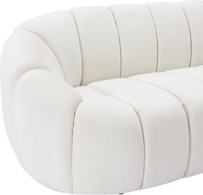 Marcello Cream Velvet Loveseat L