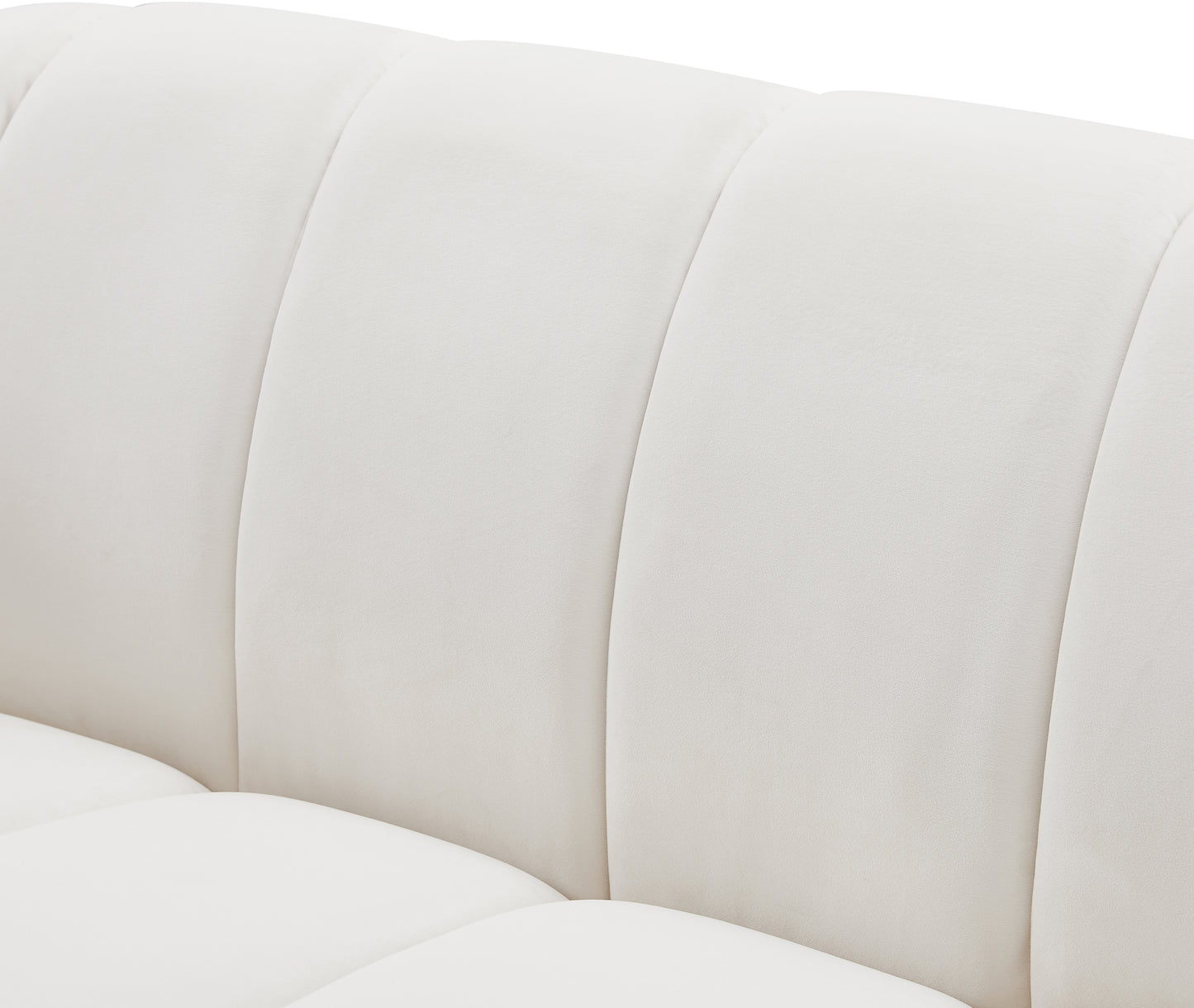 marcello cream velvet loveseat l