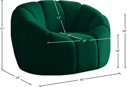 Marcello Green Velvet Chair C