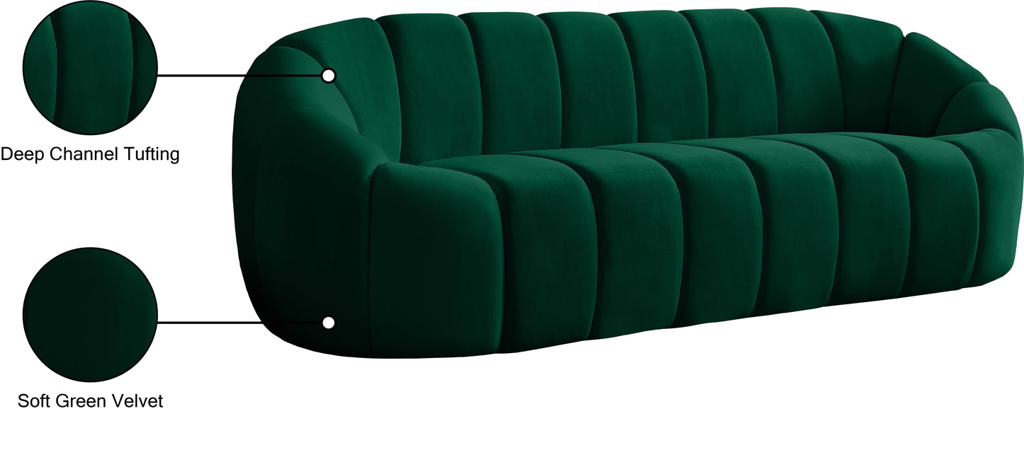 marcello green velvet sofa s