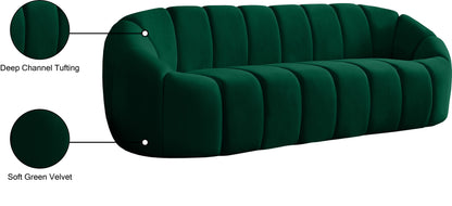 Marcello Green Velvet Sofa S