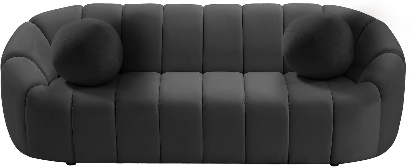 marcello grey velvet sofa s