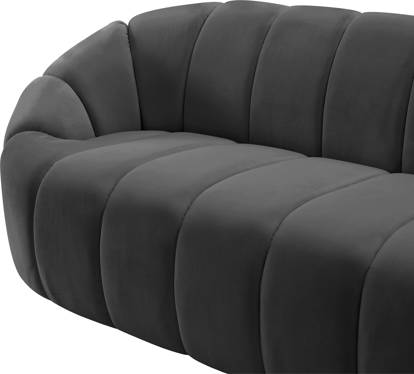 marcello grey velvet sofa s