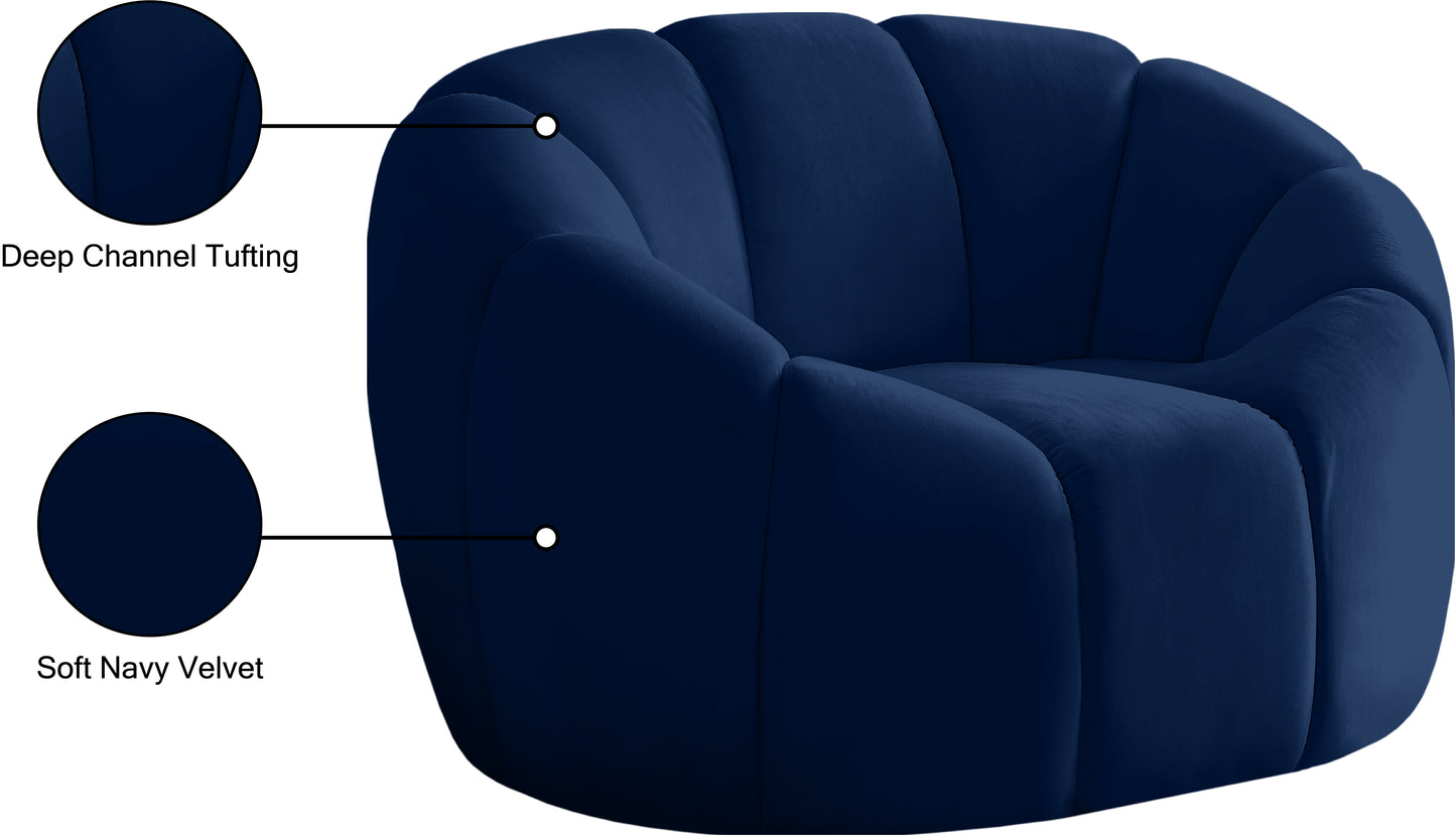 marcello navy velvet chair c