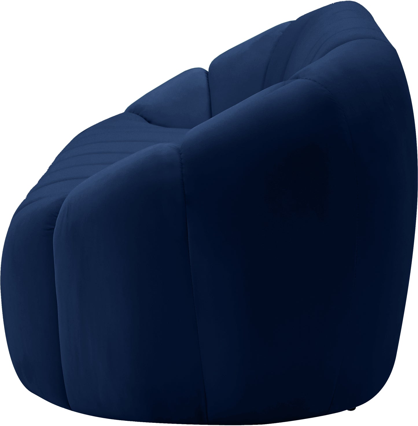 marcello navy velvet loveseat l