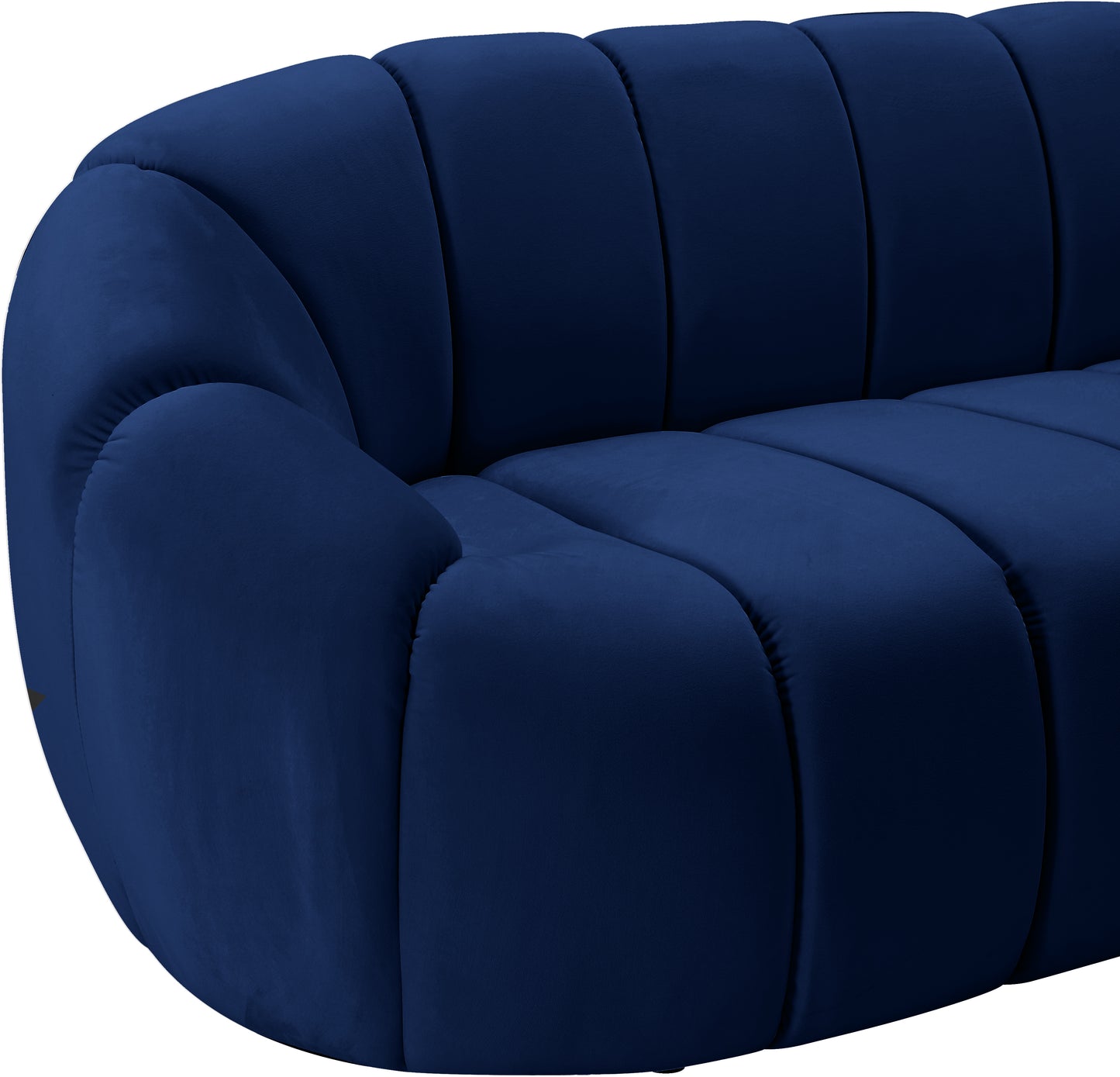 marcello navy velvet loveseat l