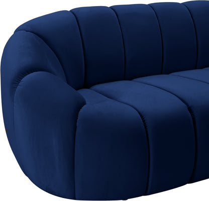 Marcello Navy Velvet Loveseat L