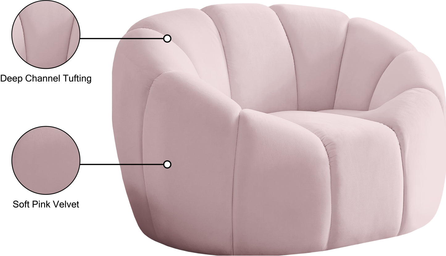 marcello pink velvet chair c