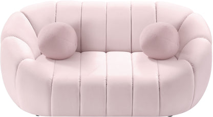 Marcello Pink Velvet Loveseat L