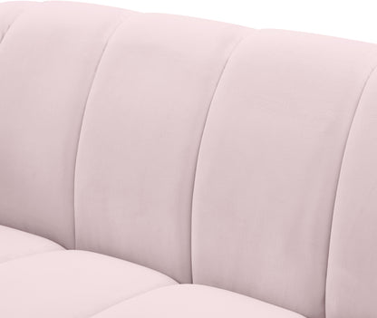 Marcello Pink Velvet Loveseat L