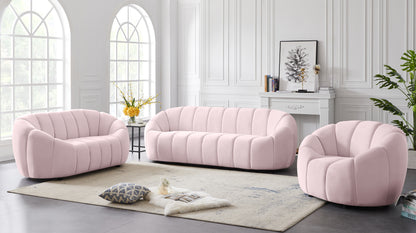 Marcello Pink Velvet Loveseat L