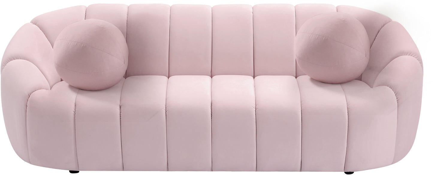 marcello pink velvet sofa s