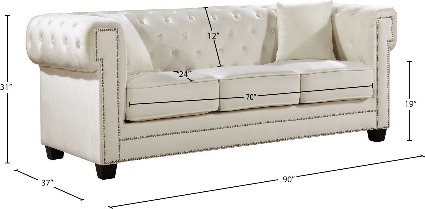 theo cream velvet sofa s