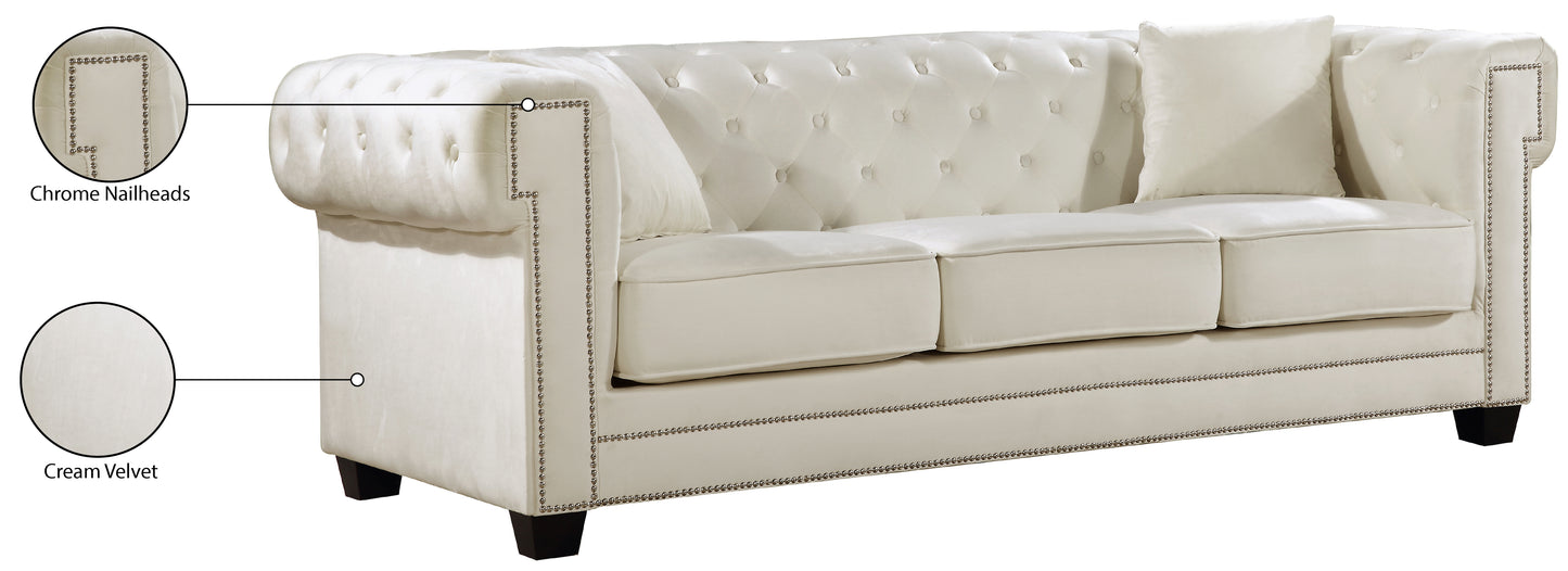 theo cream velvet sofa s