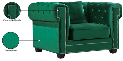 Theo Green Velvet Chair C