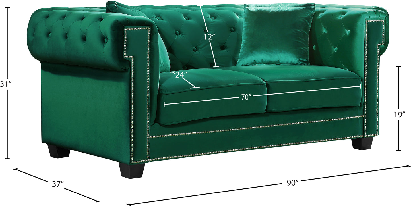 theo green velvet sofa s