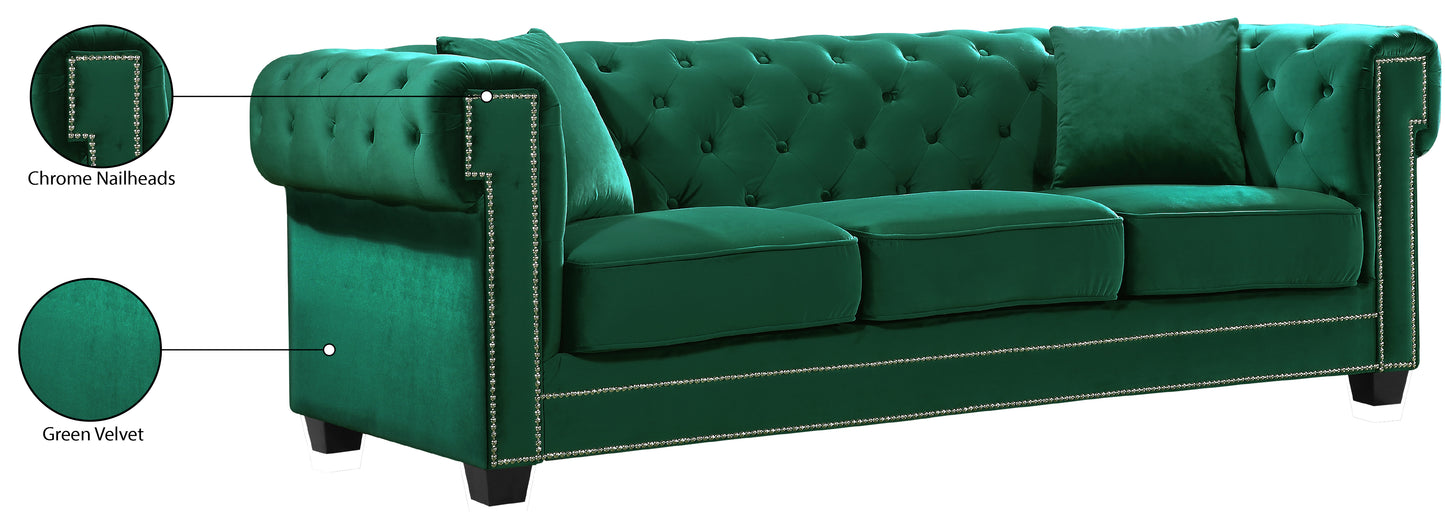 theo green velvet sofa s