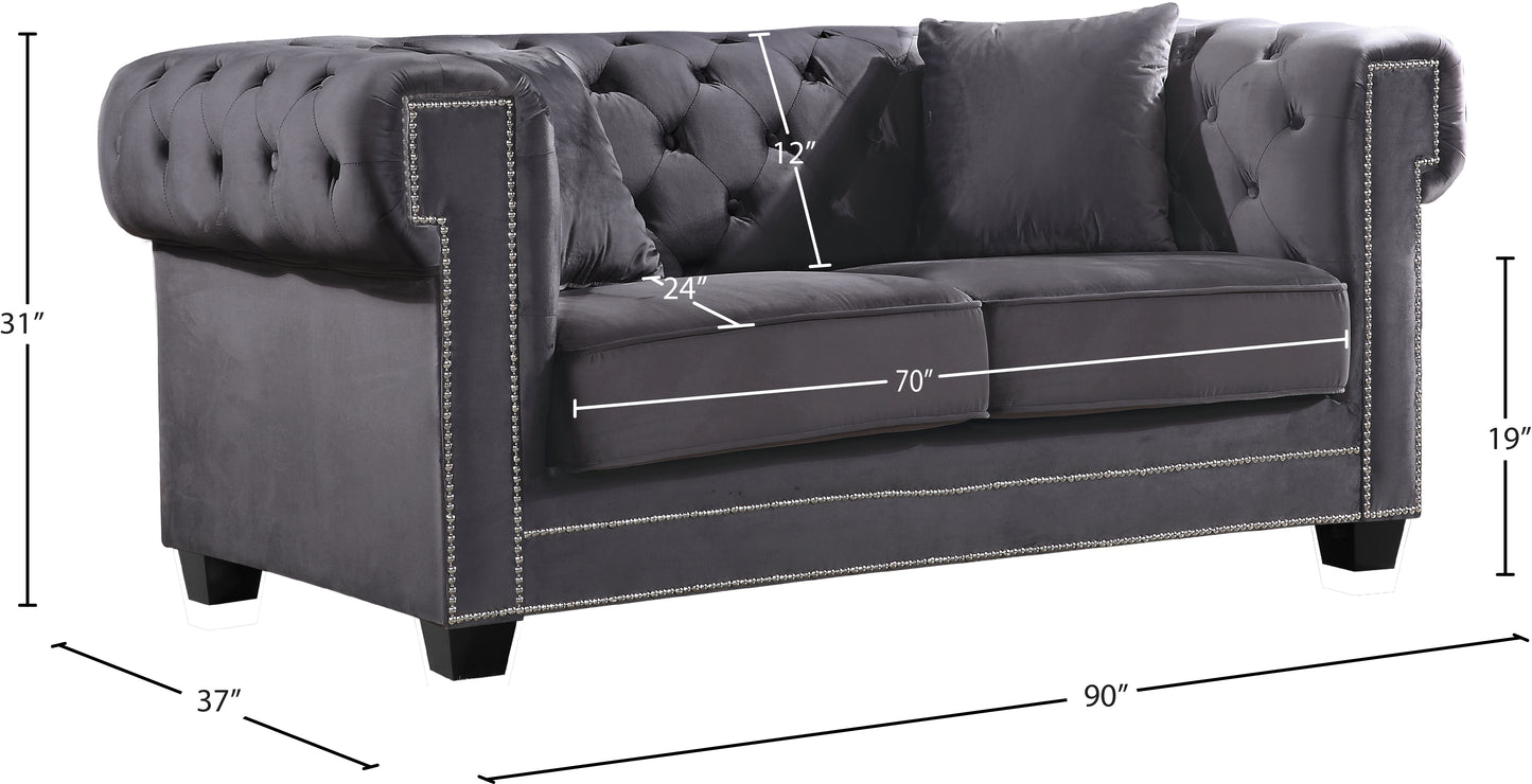 theo grey velvet sofa s