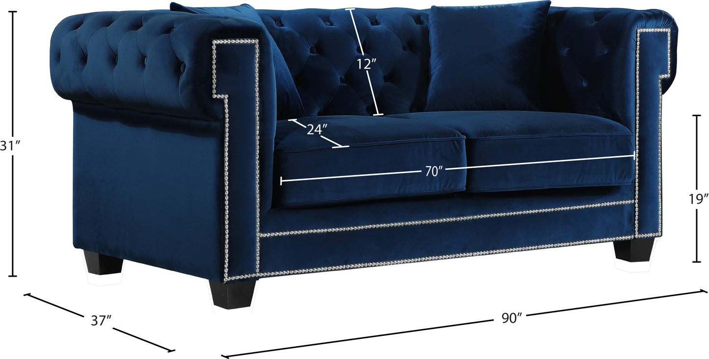 theo navy velvet sofa s