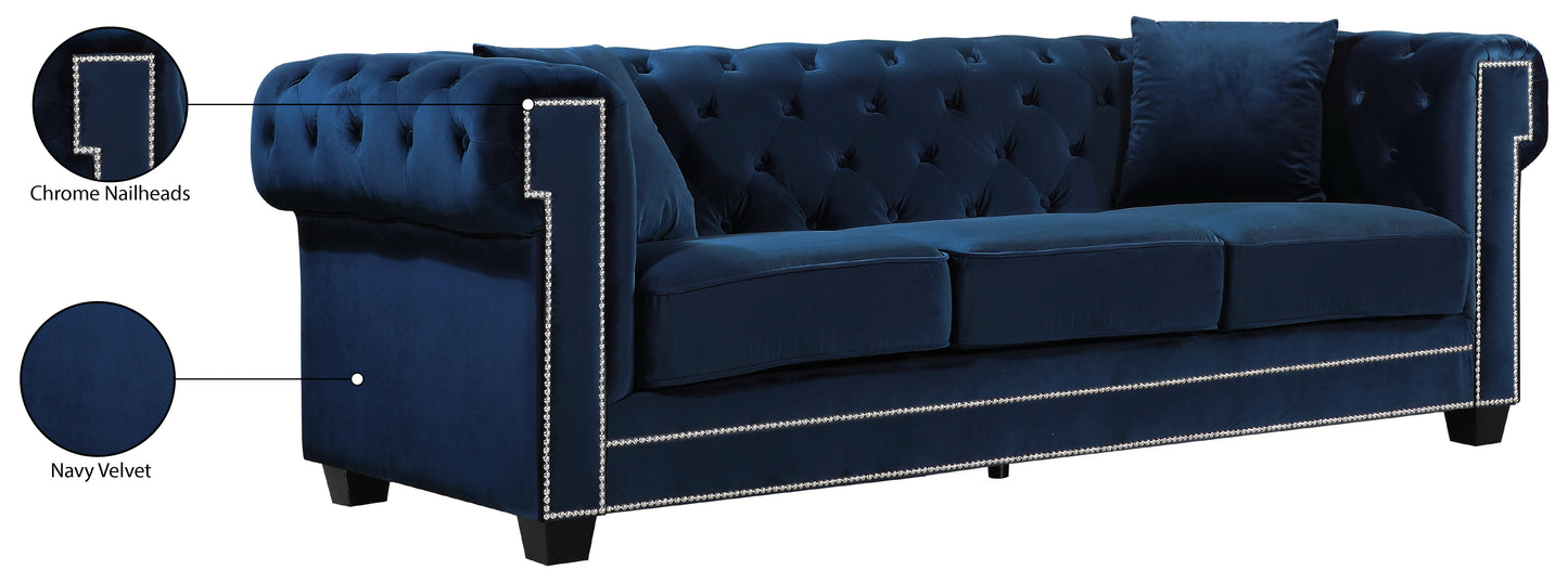 theo navy velvet sofa s